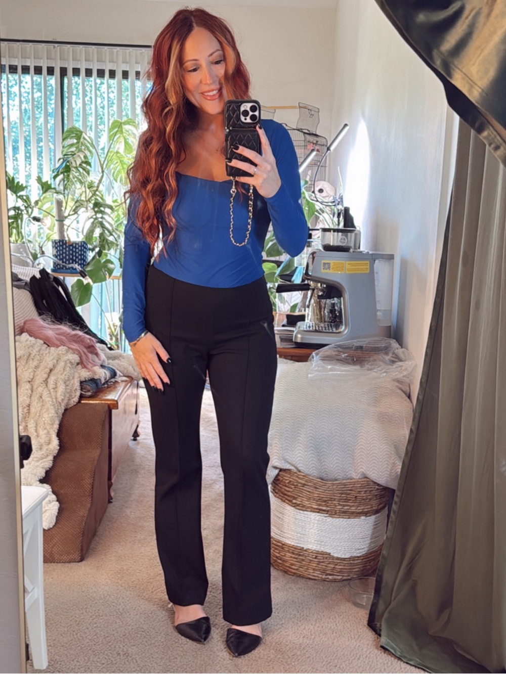 Abercrombie & Fitch Royal Blue Long-Sleeve Bodysuit